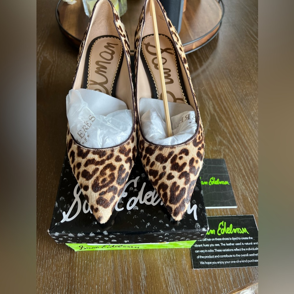 Sam Edelman Dori Leopard Kitten Heel Pump